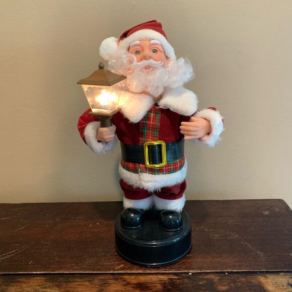 Dancing 10” Musical Santa Claus Christmas Holiday Light Up VINTAGE tested - Picture 9 of 11